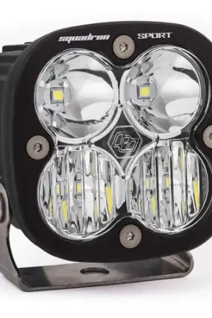 Certified Baja Designs Squadron Sport Driving/Combo Pattern Black LED Light Pod - Clear - 550003