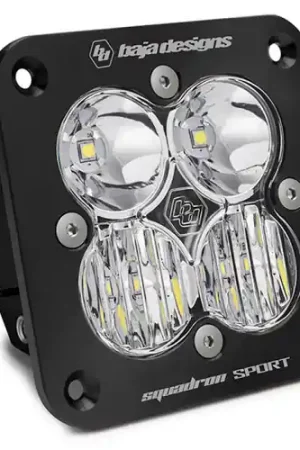 Hot Deal Baja Designs Squadron Sport Driving/Combo Pattern Flush Mount Black LED Light Pod - Clear - 551003