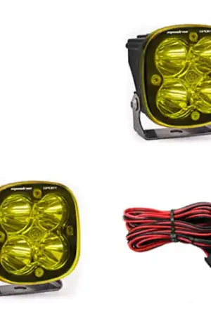 Baja Designs Squadron Sport Spot LED Light Pods - Amber - 557811 Warranty Included