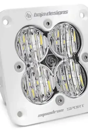 Baja Designs Squadron Sport White Wide Cornering Pattern Flush Mount LED Light Pod - Clear - 551005WT Warranty Included