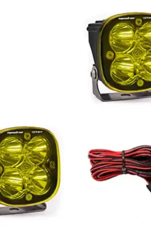 Warranty Included Baja Designs Squadron Sport Work/Scene Pair LED Light Pods - Amber - 557816