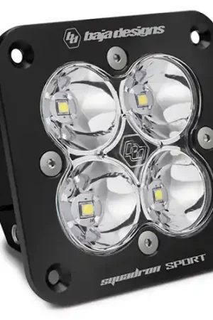 Deal Baja Designs Squadron Sport Work/Scene Pattern Black Flush Mount LED Light Pod - Clear - 551006