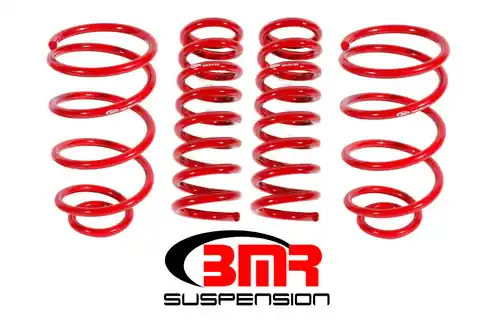 Buy Today BMR 1964-1966 Grand Sport | Skylark | El Camino | Chevelle | Malibu | Monte Carlo | Cutlass | 442 | Lemans | GTO (A-Body) Lowering Spring Kit (Set Of 4) - Red - SP032R
