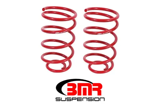 BMR 1964-1966 Grand Sport | Skylark | El Camino | Chevelle | Malibu | Monte Carlo | Cutlass | 442 | Lemans | GTO (A-Body) Rear Lowering Springs - Red - SP018R No Minimum Order