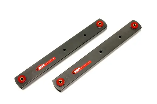 Trending BMR 1964-1972 Grand Sport | Skylark | El Camino | Chevelle | Malibu | Monte Carlo | Cutlass | 442 | Lemans | GTO (A-Body) Non-Adj. Boxed Lower Control Arms (Polyurethane) - Black Hammertone - BCA005H