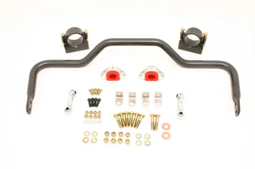 Grab Now BMR 1964-1972 Grand Sport | Skylark | El Camino | Chevelle | Malibu | Monte Carlo | Cutlass | 442 | Lemans | GTO (A-Body) w/ 3.25in Axles Rear Solid 1.375in Xtreme Anti-Roll Bar Kit - Black Hammertone - XSB007H