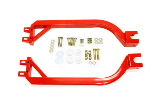 BMR 1967-1969 Camaro | Firebird (1st Gen F-Body) Bolt-On Subframe Connectors - Red - SFC005R Budget
