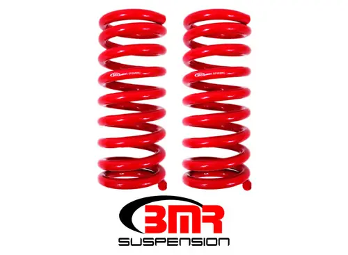 Seasonal Sale BMR 1967-1969 Camaro | Firebird (1st Gen F-Body) Small Block Front Lowering Springs - Red - SP055R