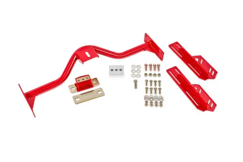 Shop Now BMR 1967-1969 Camaro | Firebird (1st Gen F-Body) Transmission Conversion Crossmember T56/TR6060/TH400/4L80E - Red - TCC005R