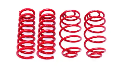 BMR 1967-1972 Grand Sport | Skylark | El Camino | Chevelle | Malibu | Monte Carlo | Cutlass | 442 | Lemans | GTO (A-Body) Lowering Spring Kit (Set Of 4) - Red - SP030R Direct From Factory