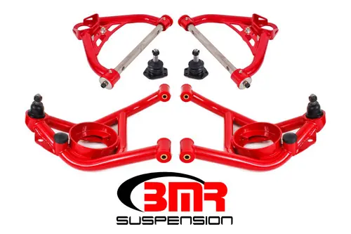 Reduced Price BMR 1970-1981 Camaro | Firebird (2nd Gen F-Body) Upper And Lower A-Arm Kit - Red - AA031R