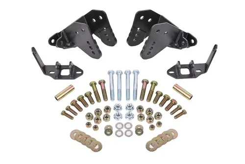 BMR 1978-1987 Grand National | Regal | Monte Carlo | El Camino | Malibu | Cutlass | Grand Prix (G-Body) Rear Coilover Conversion Kit w/ Control Arm Bracket - Black Hammertone - CCK007H Special Discount