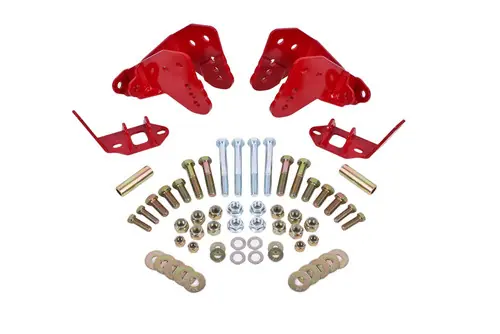 BMR 1978-1987 Grand National | Regal | Monte Carlo | El Camino | Malibu | Cutlass | Grand Prix (G-Body) Rear Coilover Conversion Kit w/ Control Arm Bracket - Red - CCK007R Mega Sale