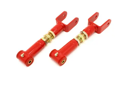 BMR 1978-1987 Grand National | Regal | Monte Carlo | El Camino | Malibu | Cutlass | Grand Prix (G-Body) Upper Control Arms On-Car Adj. (Polyurethane) - Red - UTCA007R Direct From Manufacturer