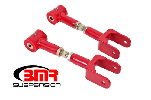 BMR 1978-1987 Grand National | Regal | Monte Carlo | El Camino | Malibu | Cutlass | Grand Prix (G-Body) Upper Control Arms On-Car Adj. (Polyurethane) - Red - UTCA055R While Supplies Last
