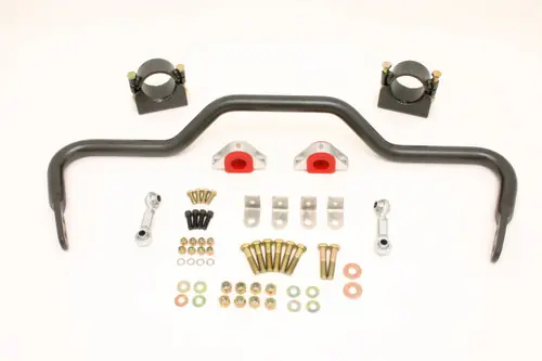 Original BMR 1978-1987 Grand National | Regal | Monte Carlo | El Camino | Malibu | Cutlass | Grand Prix (G-Body) w/ 2.75in Axles Rear Solid 1.375in Xtreme Anti-Roll Bar Kit - Black Hammertone - XSB009H
