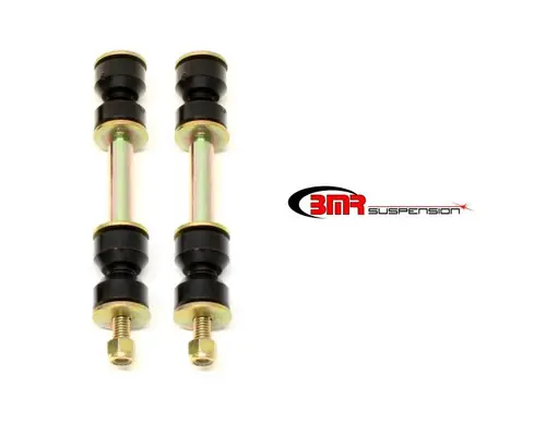 Weekend Sale BMR 1982-1992 GM F-Body (Camaro, Firebird) 3rd Gen 3rd Gen F-Body 2.375in Front Sway Bar End Link Kit - Black - ELK002