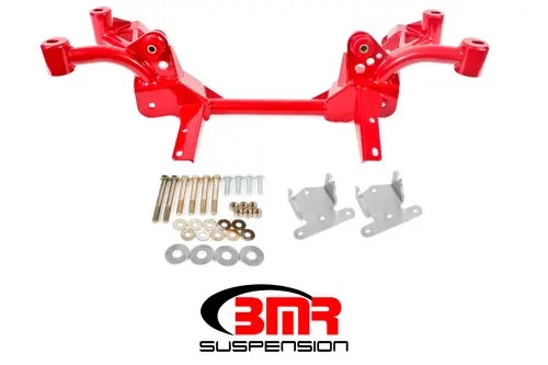 BMR 1982-1992 GM F-Body (Camaro, Firebird) 3rd Gen 3rd Gen F-Body K-Member w/ SBC/BBC Motor Mounts and Pinto Rack Mounts - Red - KM007-1R Hot Deal