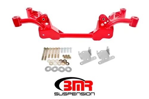 BMR 1982-1992 GM F-Body (Camaro, Firebird) 3rd Gen 3rd Gen F-Body K-Member w/ SBC/BBC Motor Mounts and STD. Rack Mounts - Red - KM007R Big Sale