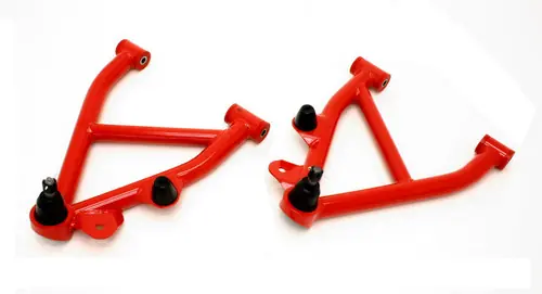 In Demand BMR 1982-1992 GM F-Body (Camaro, Firebird) 3rd Gen 3rd Gen F-Body Non-Adj. A-Arms Lower (Polyurethane) w/ No Spring Pocket - Red - AA007R