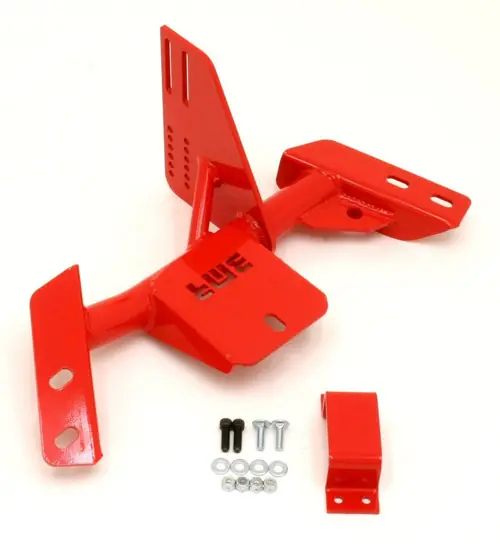 Direct From Manufacturer BMR 1984-1992 3rd Gen F-Body (Camaro, Firebird) Torque Arm Relocation Crossmember TH350 / PG - Red - TCC018R
