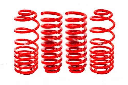 Worldwide Shipping BMR 2002-2009 Trailblazer Lower Springs Set of 4 2in-3in Drop Red - SP640R