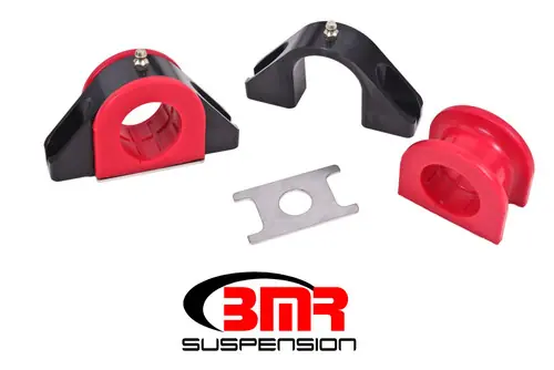 Next Day Delivery BMR Universal 1.5in Billet Aluminum Sway Bar Mount Mount (Polyurethane) - Black - SMK011