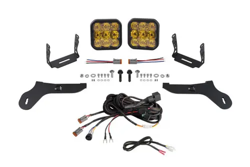 Last Chance Diode Dynamics 17-20 Ford Raptor SS5 Bumper LED Pod Light Kit - Sport Yellow Combo