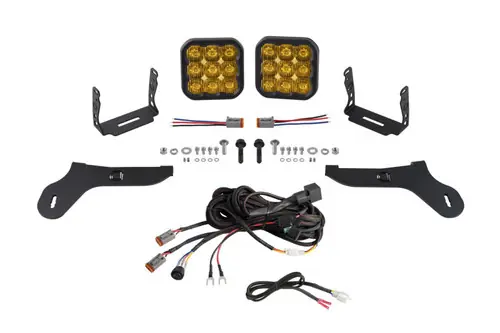 Diode Dynamics 17-20 Ford Raptor SS5 Bumper LED Pod Light Kit - Sport Yellow Driving Buy Today