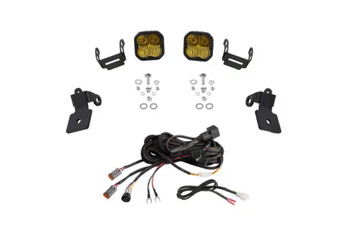 Fast Shipping Diode Dynamics 20-Present Polaris RZR A-Pillar LED Pod Kit SS3 Pro - Yellow Combo