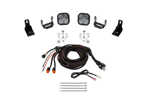 Diode Dynamics 2022+ Ford Maverick SS3 Sport Stage Series Ditch Light Kit White Combo Fan Favorite