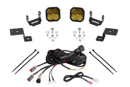 Affordable Diode Dynamics 21-22 Ford F-150 SS3 Stage Series Backlit Ditch Light Kit - Yellow Pro Combo