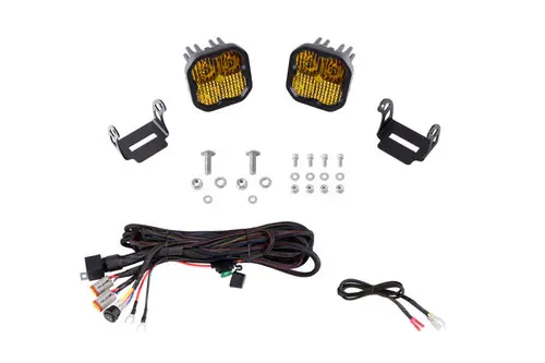 Diode Dynamics 21-22 Ford F-150 SS3 Stage Series Backlit Ditch Light Kit Sport - White Combo Warranty Included