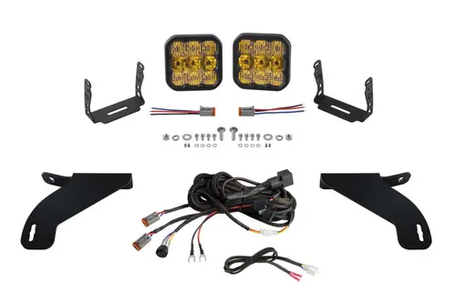 Certified Diode Dynamics 21-22 Ford F-150 SS5 Bumper LED Pod Light Kit - Sport Yellow Combo