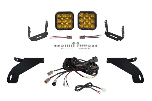 Diode Dynamics 21-22 Ford F-150 SS5 Bumper LED Pod Light Kit - Sport Yellow Driving Big Sale