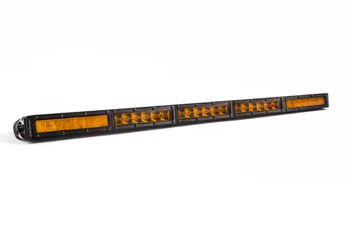 Order Now Diode Dynamics 30 In LED Light Bar Single Row Straight - Amber Combo Each Stage Series