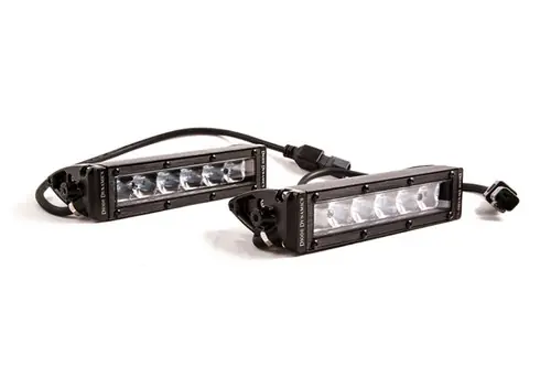 Diode Dynamics 6 In LED Light Bar Single Row Straight SS6 - White Driving Light Bar (Pair) Brand New