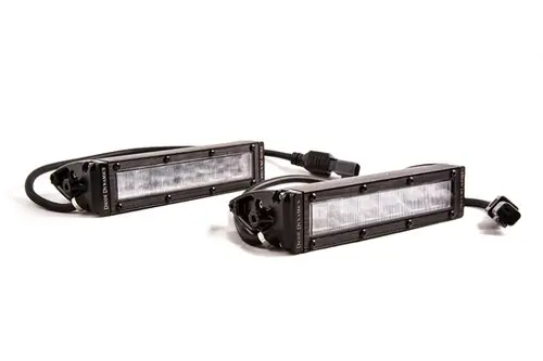 Place Order Diode Dynamics 6 In LED Light Bar Single Row Straight SS6 - White Wide Light Bar (Pair)