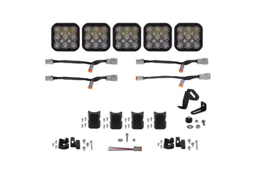 Secure Checkout Diode Dynamics SS5 Pro Universal CrossLink 5-Pod Lightbar - White Driving