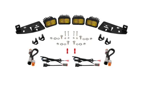 Diode Dynamics SSC2 LED Fog Pocket Kit for 2019-Present Ram - Yellow Sport Get Yours
