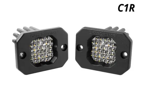 Diode Dynamics Stage Series C1R - White Flood Flush Mount LED Pod (Pair) Weekend Sale