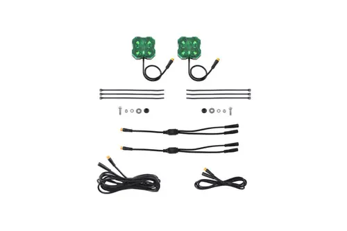 Special Discount Diode Dynamics Stage Series Single Color LED Rock Light - Green M8 (2-pack)