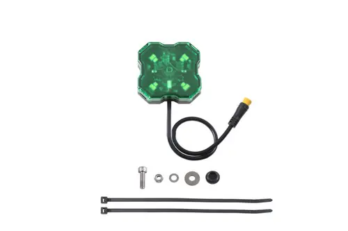 Diode Dynamics Stage Series Single Color LED Rock Light - Green M8 (one) Same Day Shipping