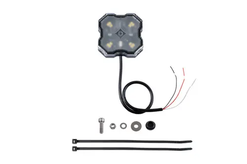 Diode Dynamics Stage Series Single Color LED Rock Light - White Diffused Hookup (one) Top Pick