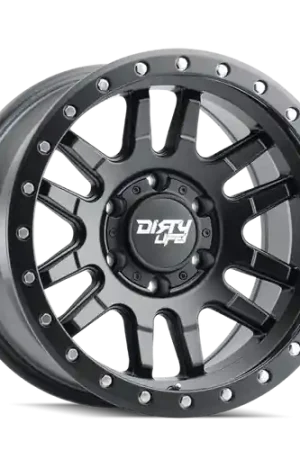 Save Now Dirty Life 9309 Canyon Pro 17x9 / 6x135 BP/0mm Offset/87.1mm Hub Matte Black Wheel - Beadlock