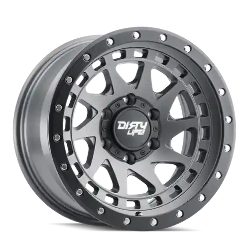 Order Now Dirty Life 9311 Enigma Pro 17x9 / 5x139.7 BP/-38mm Offset/108.1mm Hub Satin Graphite Wheel - Beadlock