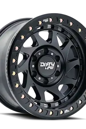 Dirty Life 9313 Enigma Race 17x9 / 6x135 BP / -38mm Offset / 87.1mm Hub Matte Black Wheel Worldwide Shipping