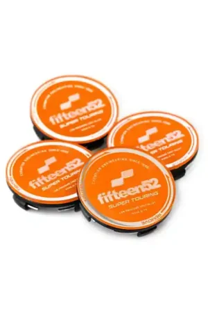 Fifteen52 Super Touring (Chicane/Podium) Center Cap Set of Four - Orange/Chrome Best Seller
