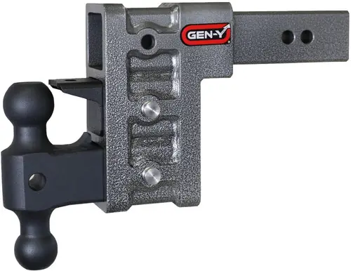 Weekend Sale Gen Y Mega Duty 2.5In Shank 6In Drop 3K TW 21K Hitch w/ GH-061 Dual-Ball w/ GH-062 Pintle Lock