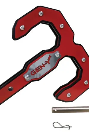 Gen Y Hulk 2.0 16K Tow Hook 2In Shank Black/Red w/ GH-099 Pin/GH-011 Clip Deal